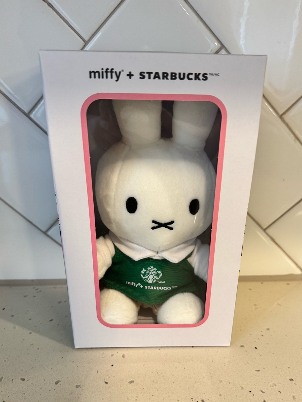 miffy + STARBUCKS Plush Bunny in White & Green